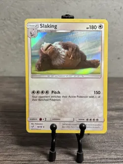 Slaking 18/18 Detective Pikachu Holo-Vintage-Pokemon TCG-Fast Shipping-LP! - Image 1