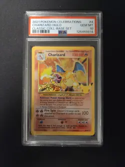 Pokemon Charizard Celebrations 4/102 Classic Holo Rare PSA 10 GEM MINT - Image 1