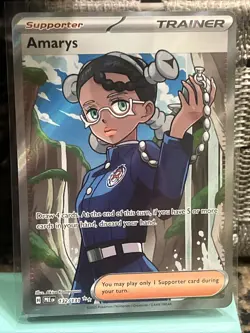 Amarys Prismatic Evolutions Ultra Rare Trainer Pokemon TCG SV 132/131 - Image 1