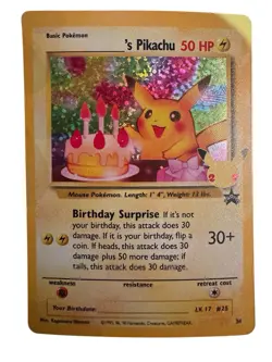Birthday Pikachu Holo 24 Celebrations Classic Collection Pokemon 2021 NM - Image 1