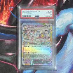 Pokemon TCG Sylveon ex 041/131 Prismatic Evolutions Double Rare Holo PSA 10 - Image 1