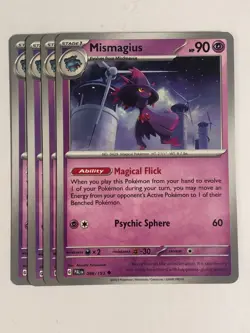 Pokemon TCG Paldea Evolved 4x Playset Mismagius 088/193 Near Mint - Image 1