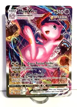 Mew VMAX (Alternate Art Secret) 269/264 Pokemon TCG SWSH Fusion Strike Holo NM/M - Image 2