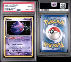 2006 POKEMON EX LEGEND MAKER #5 GENGAR-HOLO PSA 8 - Image 3