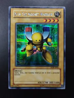 YUGIOH 2003 | BETA THE MAGNET WARRIOR | DOR-E001 | PRISMATIC SCR | EX - NM - Image 1