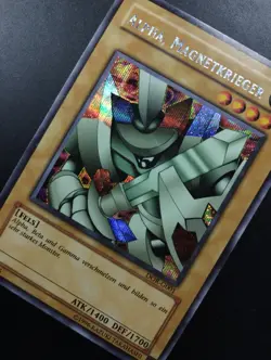 YUGIOH 2003 | ALPHA THE MAGNET WARRIOR | DOR-G001 | GERMAN PRISMATIC | EX - NM - Image 4