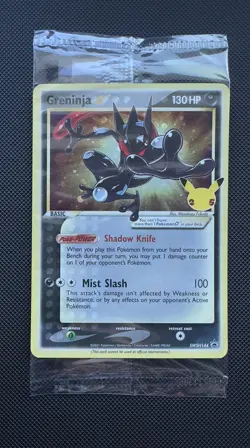 Pokemon TCG Greninja Gold Star SWSH144 25th Celebrations Promo Card Sealed - Image 1