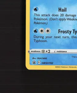 Glaceon SWSH192 Sword & Shield Black Star Promo Holo Pokemon Card NM - Image 5