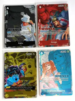 4 x One Piece, Store Tournament Winner's Prize Cards... - Image 1