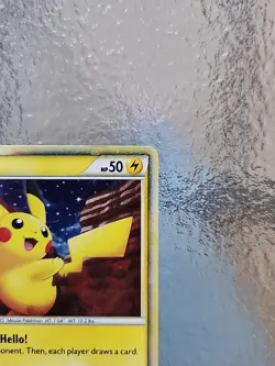 Pokemon TCG Pikachu PW World Collection English 2010 Holo Promo Card #1 LP - Image 2