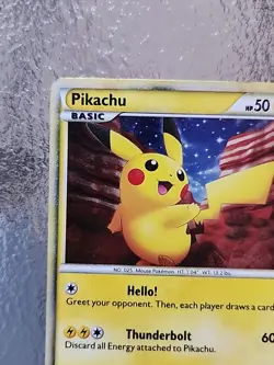 Pokemon TCG Pikachu PW World Collection English 2010 Holo Promo Card #1 LP - Image 5