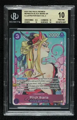 2022 One Piece Card Game: Promos English Black Maria #OP08-074 BGS 10 PRISTINE - Image 1