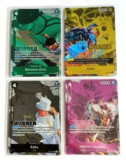 4 x One Piece, Store Tournament Winner's Prize Cards... - Image 1