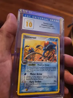 (POP 3) CGC 10 PRISTINE Pokemon Tentacruel 45/92 EX Legend Maker 2006 Card - Image 1