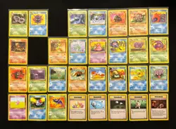 Pokemon Fossil Unlimited Uncommon/Common 30/32 Card Set LP/MP - MISSING #33/40 - Image 1