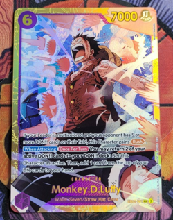 Monkey D Luffy EB02-061 Secret Rare Anime 25th Collection One Piece Card English - Image 1