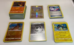 Pokemon Cards (Lot of 140) Pokemon Rock Snake + Foils+ Energy+Trainer + High HPs - Image 1