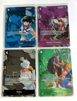 4 x One Piece, Store Tournament Winner's Prize Cards... - Image 1