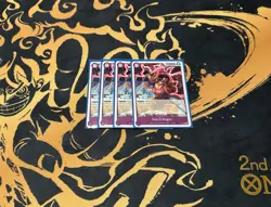 One Piece Gol D. Roger Promo P-107 Card English Edition, Near Mint x4 - Image 1