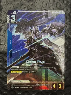 Gundam Card Game Delta Plus GD01-006 R+ Alt Art English - Image 1