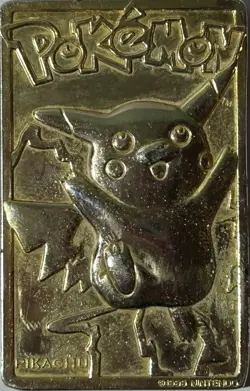 Pikachu 1999 Pokemon 23K Gold-Plated Burger King Nintendo Promo Trading Card - Image 2