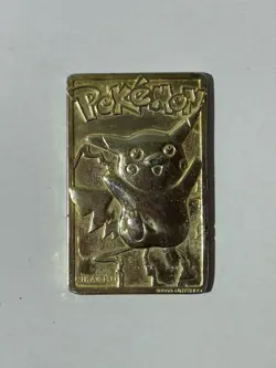 Pikachu 1999 Pokemon 23K Gold-Plated Burger King Nintendo Promo Trading Card - Image 3