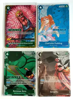 4 x One Piece, Store Tournament Winner's Prize Cards... - Image 1