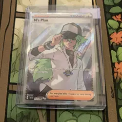 N's Plan 163/086 Holo Ultra Rare SV: Black Bolt Pokemon TCG Trainer Card NM - Image 3