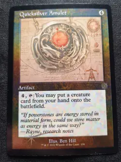 Quicksilver Amulet - Schematic - Foil - The Brothers' War - NM - EN - 108 - Image 1