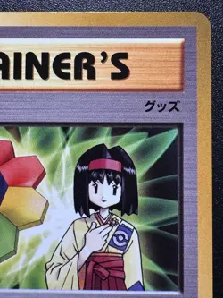 2016 Japanese Erika XY-P Gym Badge 20th Anniversary Festa Pokemon Card Rare LP - Image 4