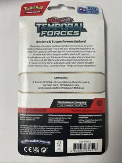 Pokemon Temporal Forces Blister Pack -Carvanha Promo & Coin- New Sealed - Image 2