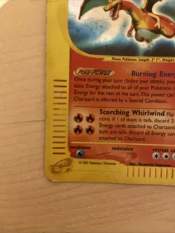 Pokemon TCG Charizard 6/165 Vintage 2002 Expedition eSeries Holo Rare HP - Image 5