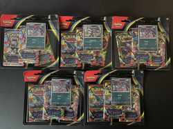 Pokemon TCG Lot of 5 Mega Evolution Phantasmal Flames 3 Pack Blister - Image 1