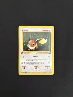 Pokemon Eevee TCG Team Rocket Card 1st Edition Common Card 55/82 - Image 1