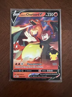 Pokemon Lance's Charizard V SWSH133 Sword & Shield BLACK STAR PROMO NM - Image 1