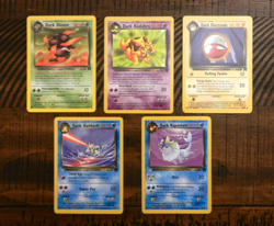 👾 VINTAGE POKEMON Team Rocket Set | Lot of 5 Dark Pokemon | Vaporeon, Kadabra + - Image 1