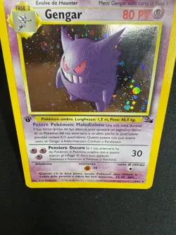 Pokemon Gengar 5/62 Fossil Rara Holo Prima Edizione Wizards ITA Carte Vintage - Image 3
