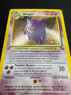 Pokemon Gengar 5/62 Fossil Rara Holo Prima Edizione Wizards ITA Carte Vintage - Image 4