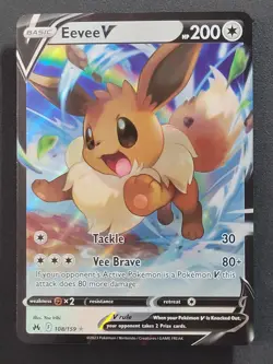 Eevee V #108 Ultra Rare Crown Zenith Pokemon TCG - Image 1
