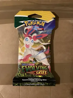 Pokemon TCG Evolving Skies Sleeved Booster Pack - New & Sealed - Sylveon Art - Image 1