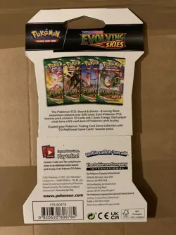 Pokemon TCG Evolving Skies Sleeved Booster Pack - New & Sealed - Sylveon Art - Image 2