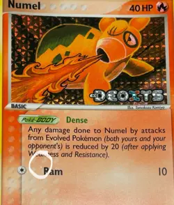Pokemon Numel #68/107 Reverse Holo Common - 2005 EX Deoxys - NM or Better - Image 4