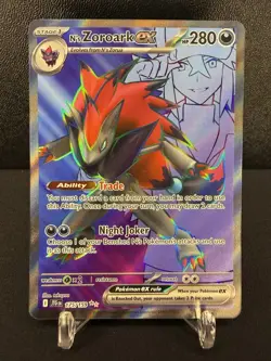 N's Zoroark ex 175/159 Full Art Ultra Rare Pokemon 2025 Journey Together NM/M - Image 1