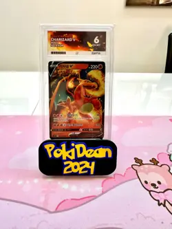 Pokemon Charizard V Holo Star Birth 2022 #014 KOR Ace Grading EX-MT 6 - Image 1
