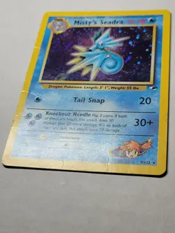 Misty's Seadra -Holo- Gym Heroes Pokemon G1 9 Rare PKMN DMG - Image 3