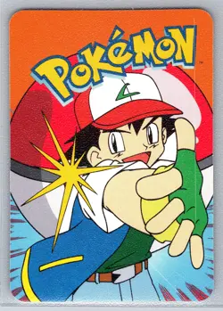 Pikachu 025 Pokemon Vending Silver Prism Cracked Ice Holo Near Mint or Better - Image 2