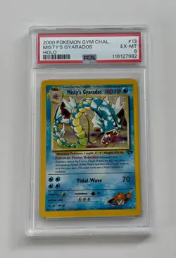 2000 Pokemon Gym Challenge Misty’s Gyarados #13 Holo PSA 6 EX-MT - Image 1