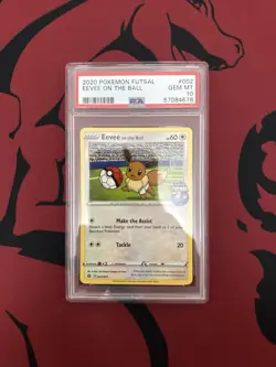 Eevee on the Ball - (Pokemon Futsal) 002/005 PSA 10 - Image 1