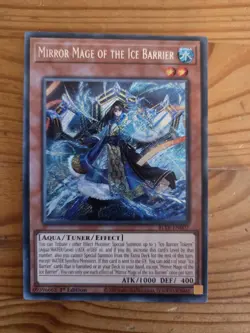 Yu-Gi-Oh Mirror Mage of the Ice Barrier BLTR-EN007 Secret Rare 1st Edition - Image 1