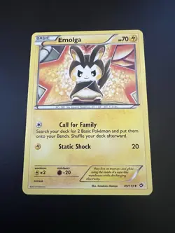 Emolga 49/113 B&W Legendary Treasures 2013 Pokemon Card Uncommon NM - Image 1